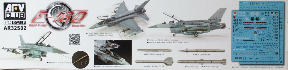 1/32 RSAF F-16D BLOCK 52+ (LIMITED) AFV CLUB AR32S02