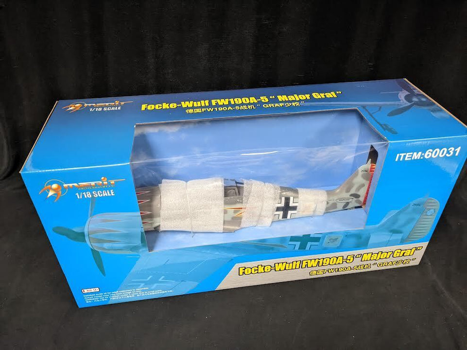 1/18 FOCKE-WULF FW190 A-5 "MAJOR GRAF" BY MERIT INTERNATIONAL USA