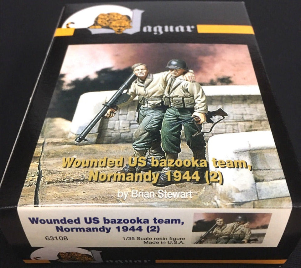 1/35 WOUNDED U.S. BAZOOKA TEAM - NORMANDY 1944 RESIN FIGURES BY JAGUAR MODELS  63108