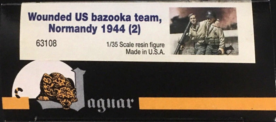 1/35 WOUNDED U.S. BAZOOKA TEAM - NORMANDY 1944 RESIN FIGURES BY JAGUAR MODELS  63108