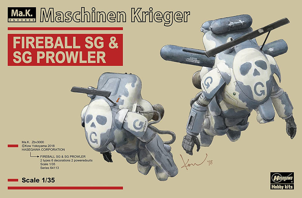 1/35 MASCHINEN KRIEGER FIREBALL SG & SG PROWLER BY HASEGAWA