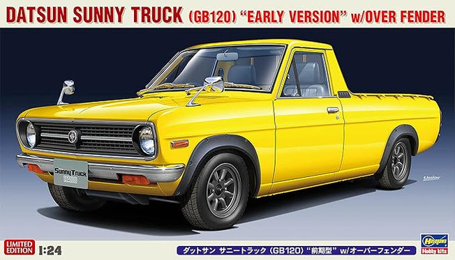 1/24 Datsun Sunny Truck (GB120) Previous Type w/Over Fender Plastic Model