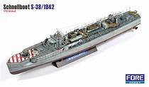 FORE Hobby FOR-1001 1/72 Scale Schnellboot S-38 w/ Display Stand