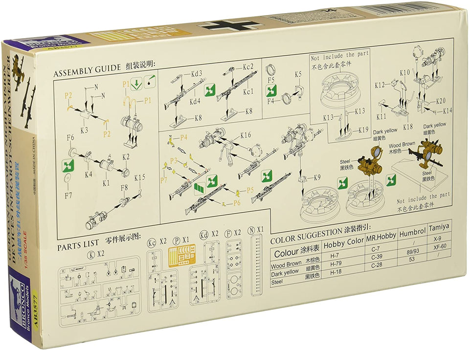 1/35 GERMAN INFRARED NIGHT-VISION DEVICES (BRONCO) BRONCO MODELS AB3577