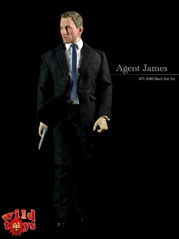 1/6 WILD TOYS - AGENT JAMES BLACK SUIT SET