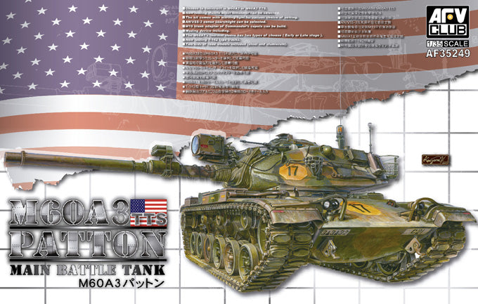 1/35 M60A3 PATTON TANK AFV CLUB AF35249