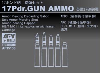 1/35 17PDR. GUN AMMO