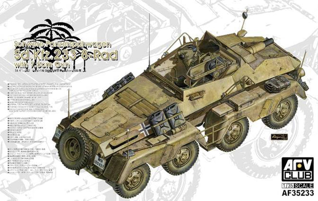 1/35 PANZERFUNKWAGEN SD KFZ 233 8-RAD W/7.5cm GUN