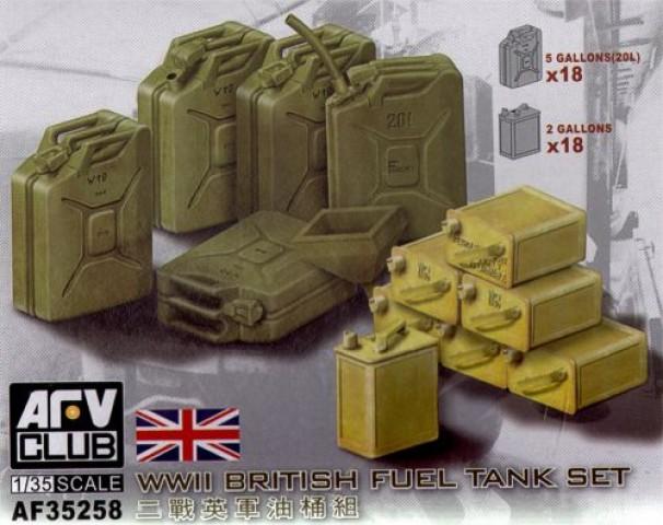 1/35 WWII BRITISH FUEL TANK SET