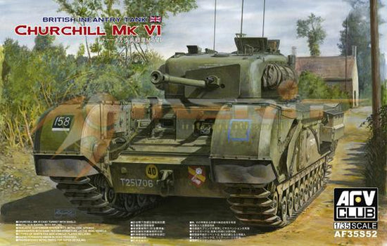 1/35 BRITISH INFANTRY TANK CHURCHILL Mk V1 w/ORDANCE OF 75mm