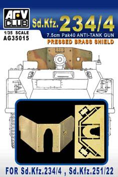 1/35 PRESSED BRASS SHIELD FOR SD.KFZ. 234/4