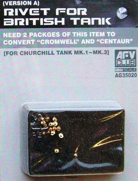 1/35 BRASS SHIELD BOLT FOR CHURCHILL (AF35167)/CENTAUR