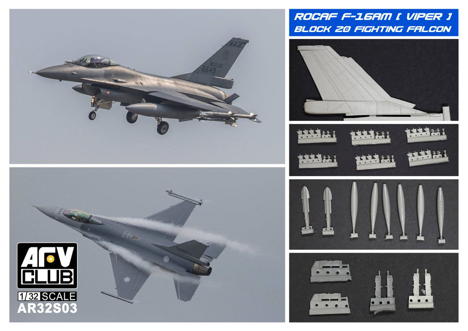 1/32 ROC AF F-16AM Block 20 / F-16V FIGHTING FALCON Viper by AFV Club