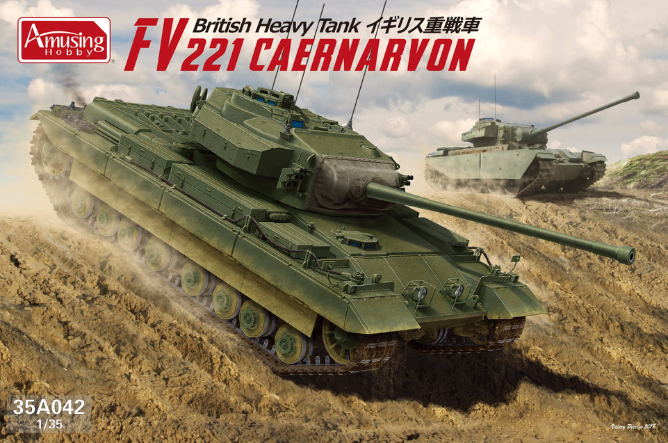 Amusing Hobby 35A042 1/35 British FV221 Caernarvon Heavy Tank w/ Movable Tracks