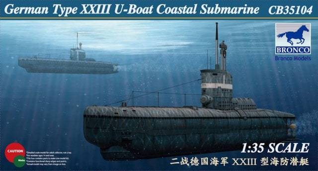 1/35 GERMAN U-XXIII COASTAL SUBMARINE