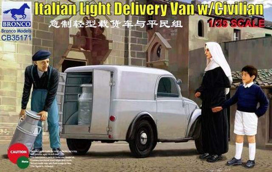 1/35ITALIAN LIGHT DELIVERY VAN w/CIVILIAN