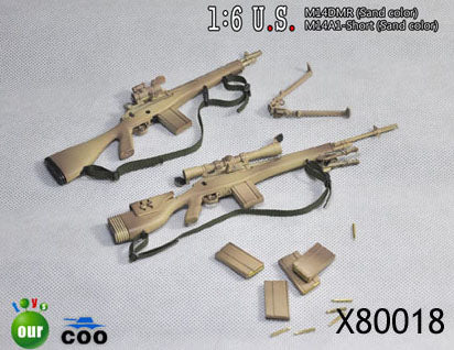 1/6 SNIPER RIFLE SERIES-M14DMR (SAND) & M14A1 (SAND)