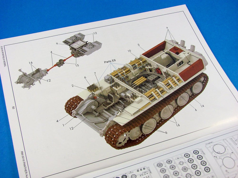 1/35 PANTHER AUSF.G WITH FULL INTERIOR RYEFIELD MODEL 5019