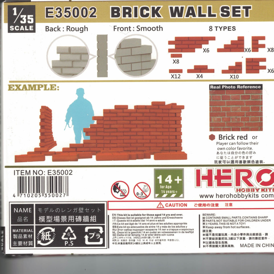 1/35 BRICK WALLS