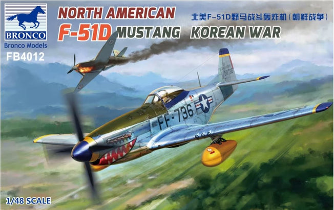 1/48 NORTH AMERICAN F-51D MUSTANG KOREAN WAR FB4012