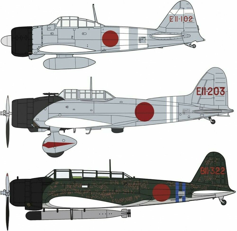 1/48 PEARL HARBOR ATTACK GROUP PART 2 - 3 MODEL KITS SET