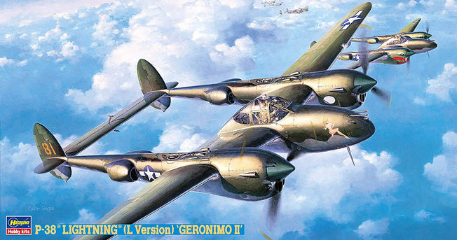 1/48 P-38 LIGHTNING (L VERSION) 'GERONIMO II' by HASEGAWA