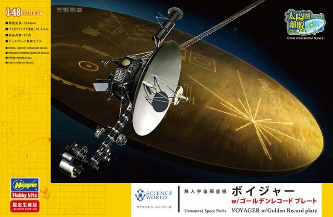 1/48 VOYAGER WITH GOLDEN RECORD PLATE UNMANNED SPACE PROBLE