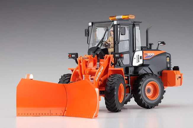 1/35 HITACHI WHEEL LOADER ZW100-6 MULTIPLOW (SNOWPLOW) WORKING MACHINE by HASEGAWA