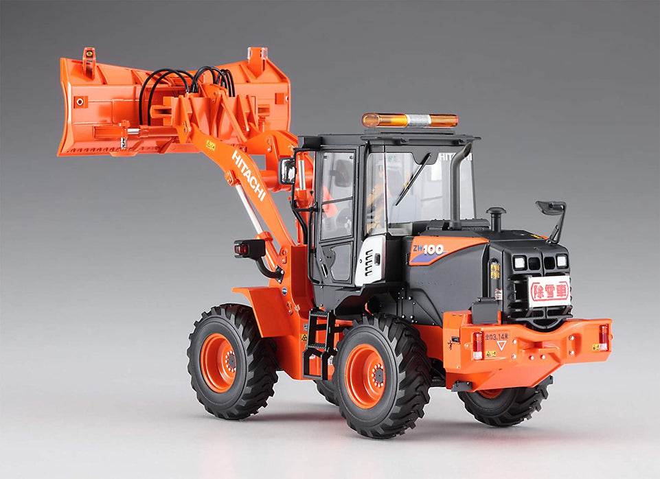 1/35 HITACHI WHEEL LOADER ZW100-6 MULTIPLOW (SNOWPLOW) WORKING MACHINE by HASEGAWA