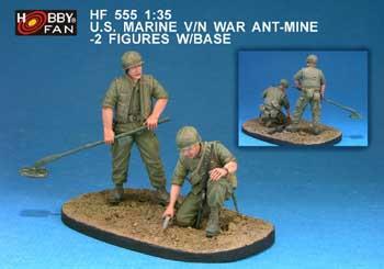 US MARINES ANTI-MINE NAM 2FIGS-2BASES