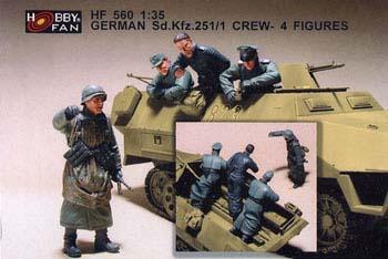 GERMAN SD.KFZ.251/1 CREW - 4FIGURES