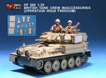 BRITISH TANK CREW W/ACCESSORIES & FIGURES