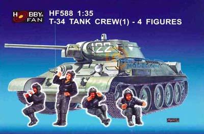 1/35 T-34 TANK CREW (1) - 4 FIGURES