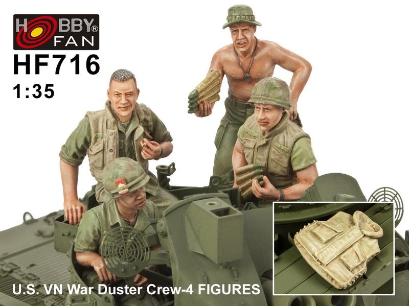 1/35 U.S. V.N. WAR DUSTER CREW - 4 FIGURES