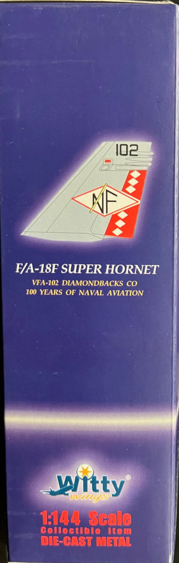 1/144 F/A18F SUPER HORNET VFA-102 DIAMONDBACKS WITTY WING #144/07001