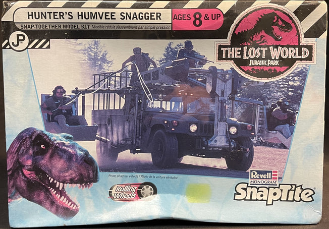 The Lost World Jurassic Park Hunter's Humvee Snagger REVELL SNAPTITE New Sealed