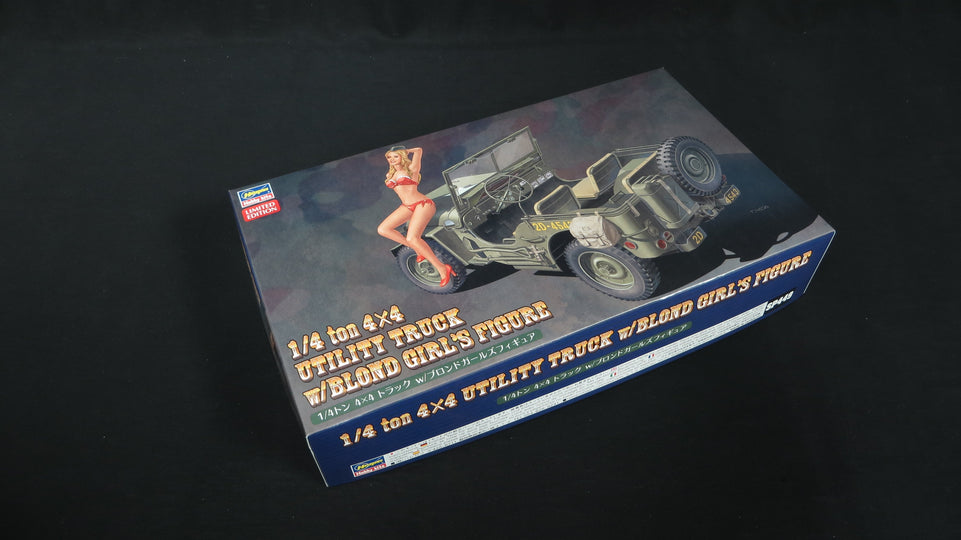 1/24 1/4 TON 4x4 UTILITY TRUCK WITH BLOND USO GIRL'S FIGURE