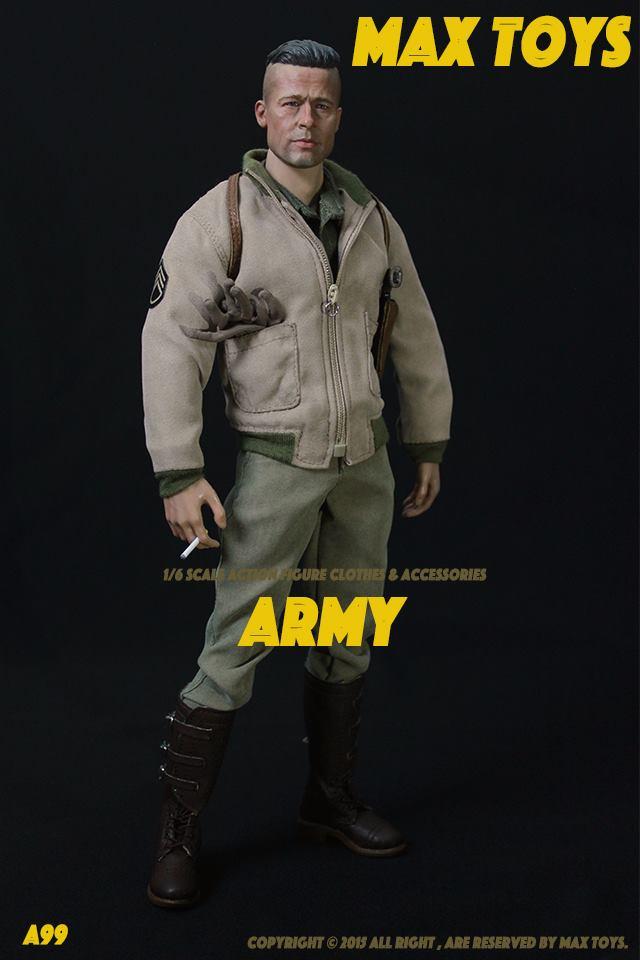 1/6 ARMY CLOTHES & ACCESSORIES A99 (BRAD P) - MAX TOYS