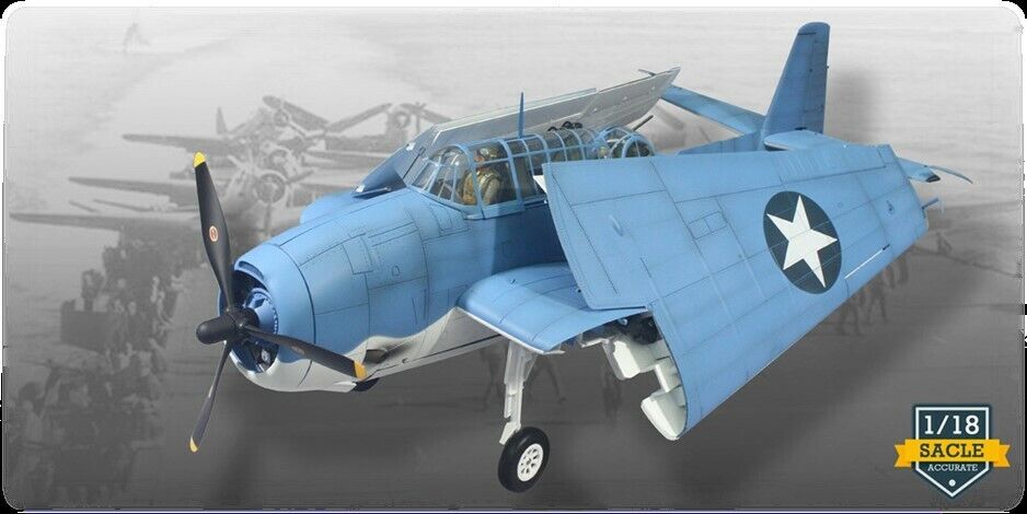 1/18 TBF Avenger, " Battle of Midway" Squadron VT-8, 1942 (FW003A)