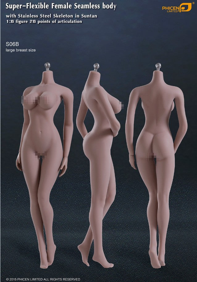 1/6 L BREAST- SUNTAN NO HEAD NUDE BODY