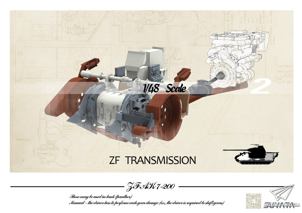 1/48 PANTHER A  by SUYATA w/ Zimmerit, METAL BARREL and FULL INTERIOR - SUYATA NO.003