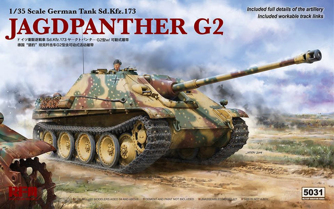 1/35 JAGDPANTHER G2 w/WORKABLE TRACK LINKS RYEFIELD MODEL 5031