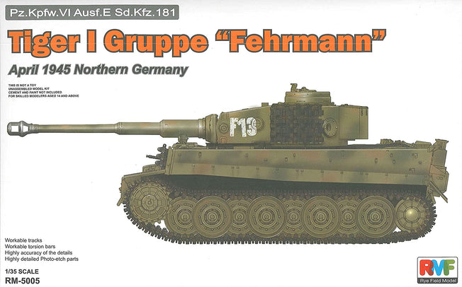 1/35 TIGER I GRUPPE FEHRMANN RYEFIELD MODEL 5005