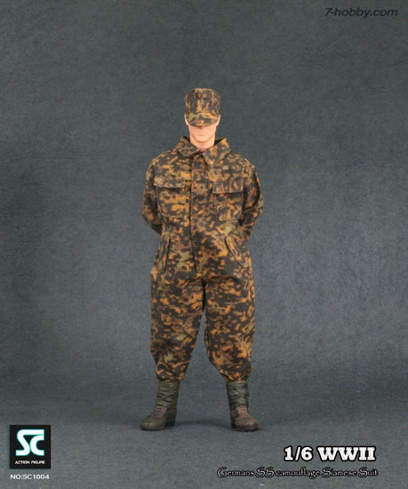 1/6 WWII GERMAN SS CAMOUFLAGE SIAMESE SUIT