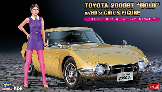 1/24 Toyota 2000GT “GOLD” w/ 60’s Girl Figure