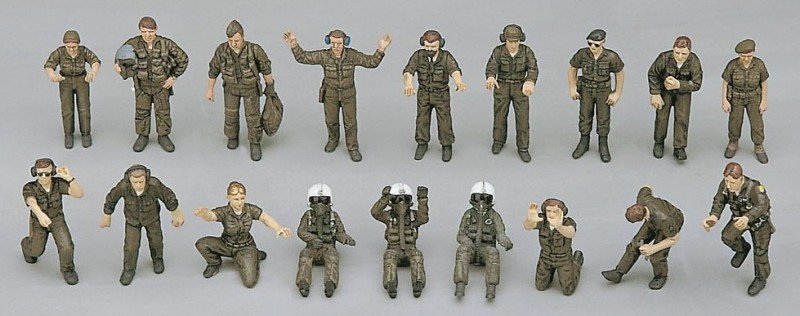 1/48 U.S. PILOT/GROUND CREW B HASEGAWA 36005 (X48-5)