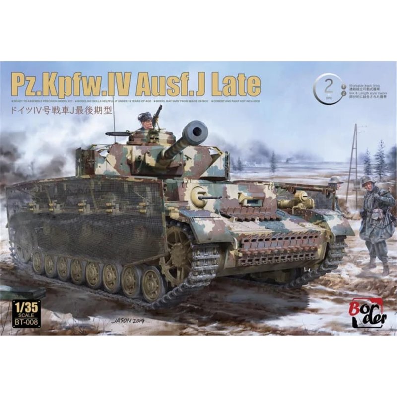 1/35 WWII German Pz.Kpfw.IV Ausf.J Late Border Models BT008