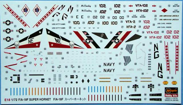 1/72 F/A-18F SUPER HORNET HASEGAWA 00548