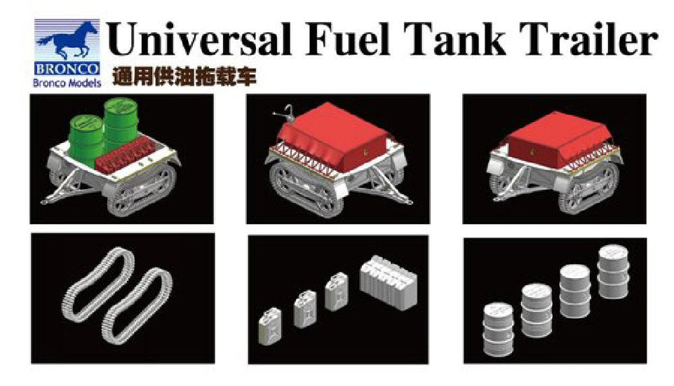 1/35 UNIVERSAL FUEL TANK TRAILER BRONCO MODELS AB3579