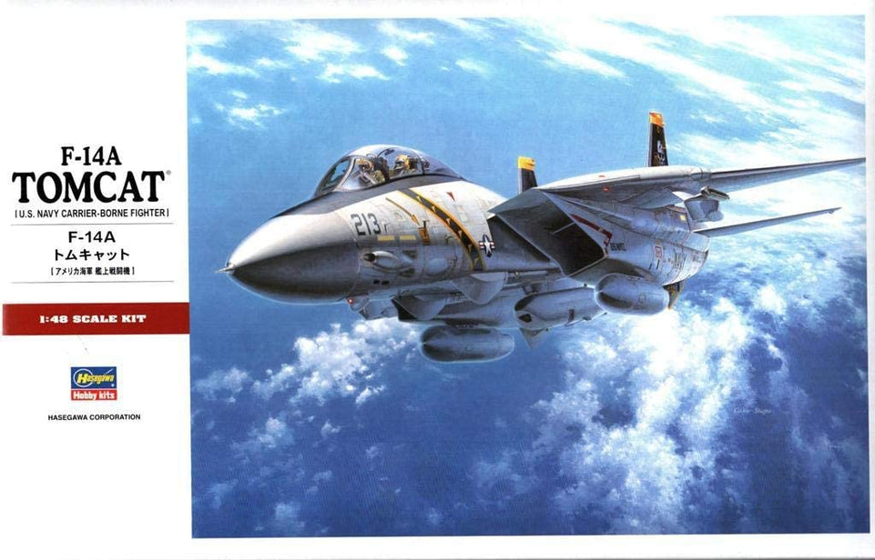 1/48 F-14 A Tomcat US Navy Carrier - Borne Fighter Kit by Hasegawa Japan